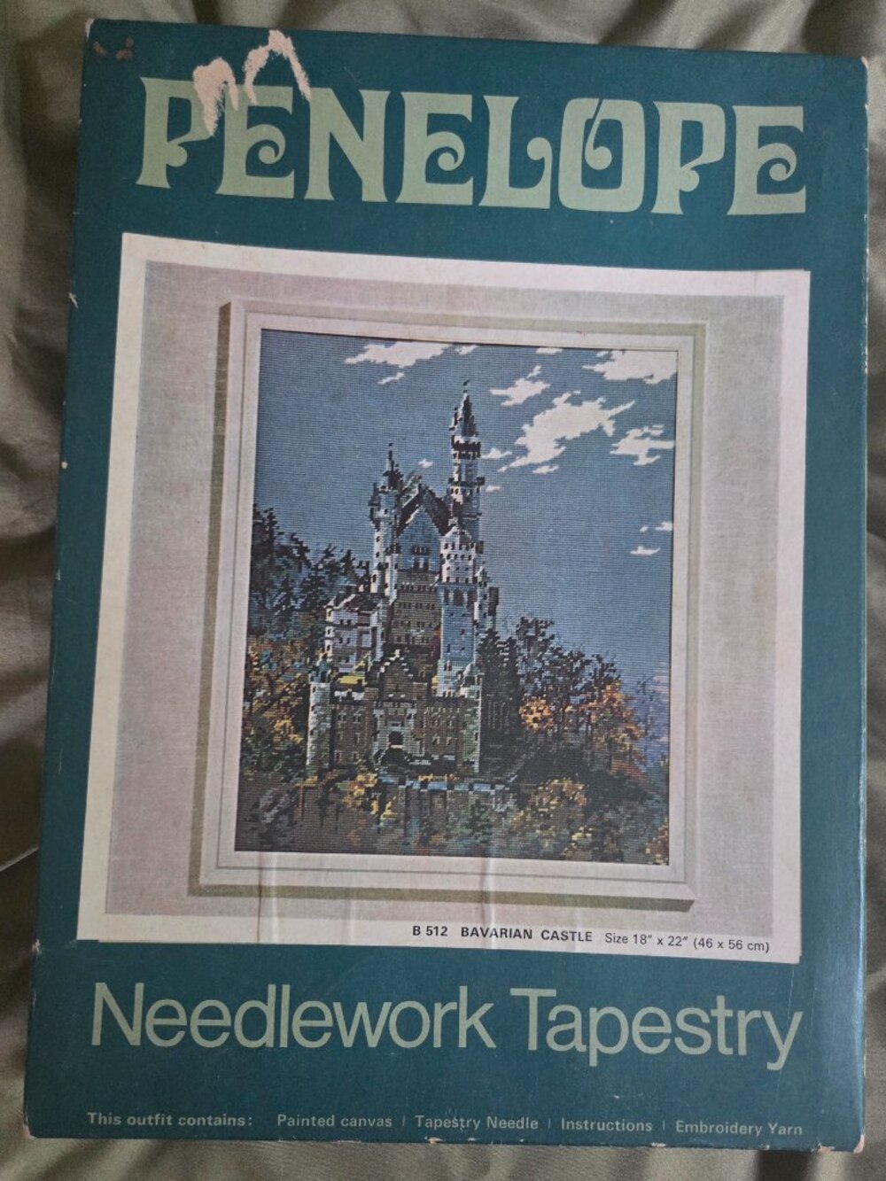 Vintage Penelope B 512 Bavarian Castle Needlework Tapestry Kit Never Used